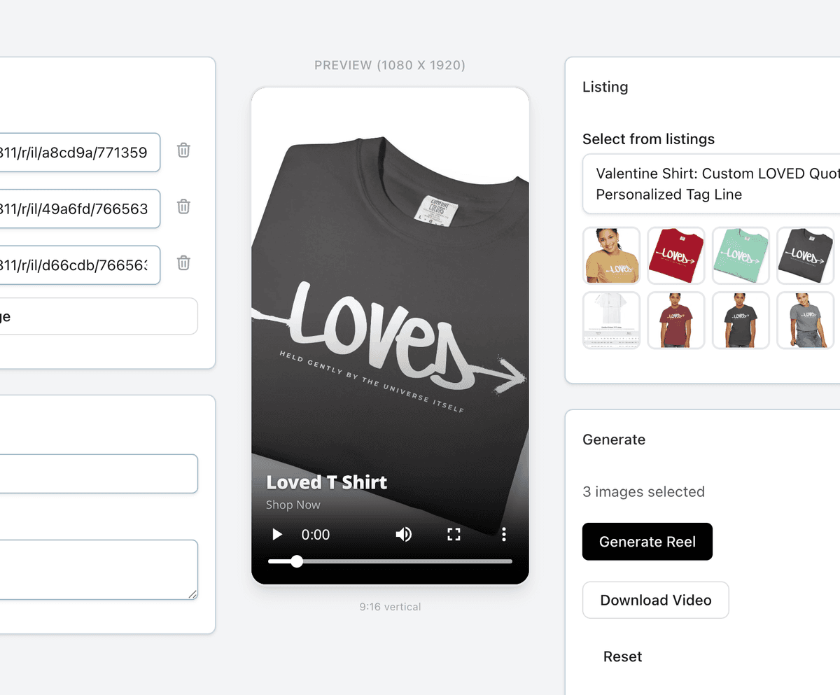 Reel Studio video generator